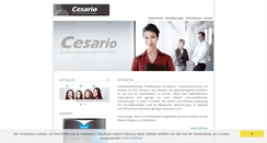 Desktop Screenshot of cesario.de