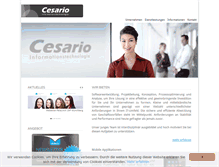 Tablet Screenshot of cesario.de